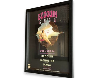Bedouin ~ Genuine Pacha Ibiza Framed Dj Artwork | A3 Luxury Black Frame