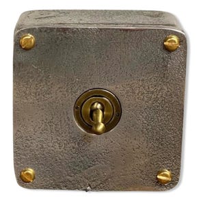Single Gang Solid Cast Metal Surface Mounted Conduit Light Switch Industrial 2 Way - BS EN Approved Vintage Crabtree