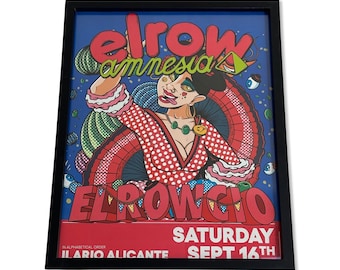 Elrow ~ Amnesia Ibiza Framed Dj Artwork | Luxury Black Frame