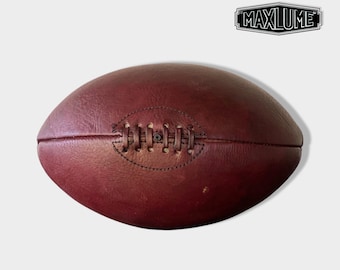 Genuine Leather Vintage Brown Rugby Ball | Retro Birthday Gift idea