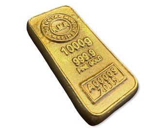 Cast Iron Gold Bullion Bar Paper Weight