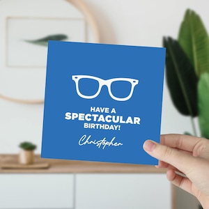 Carte d'anniversaire spectaculaire, carte d'anniversaire avec des lunettes, carte d'anniversaire drôle, carte d'anniversaire de jeu de mots, carte pour lui, carte d'anniversaire pour elle, carte drôle