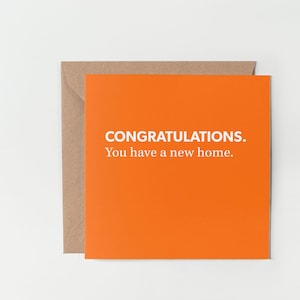 Gefeliciteerd. Je hebt een nieuw huis - gefeliciteerd kaart, gefeliciteerd, nieuwe huiskaart, housewarming-kaart