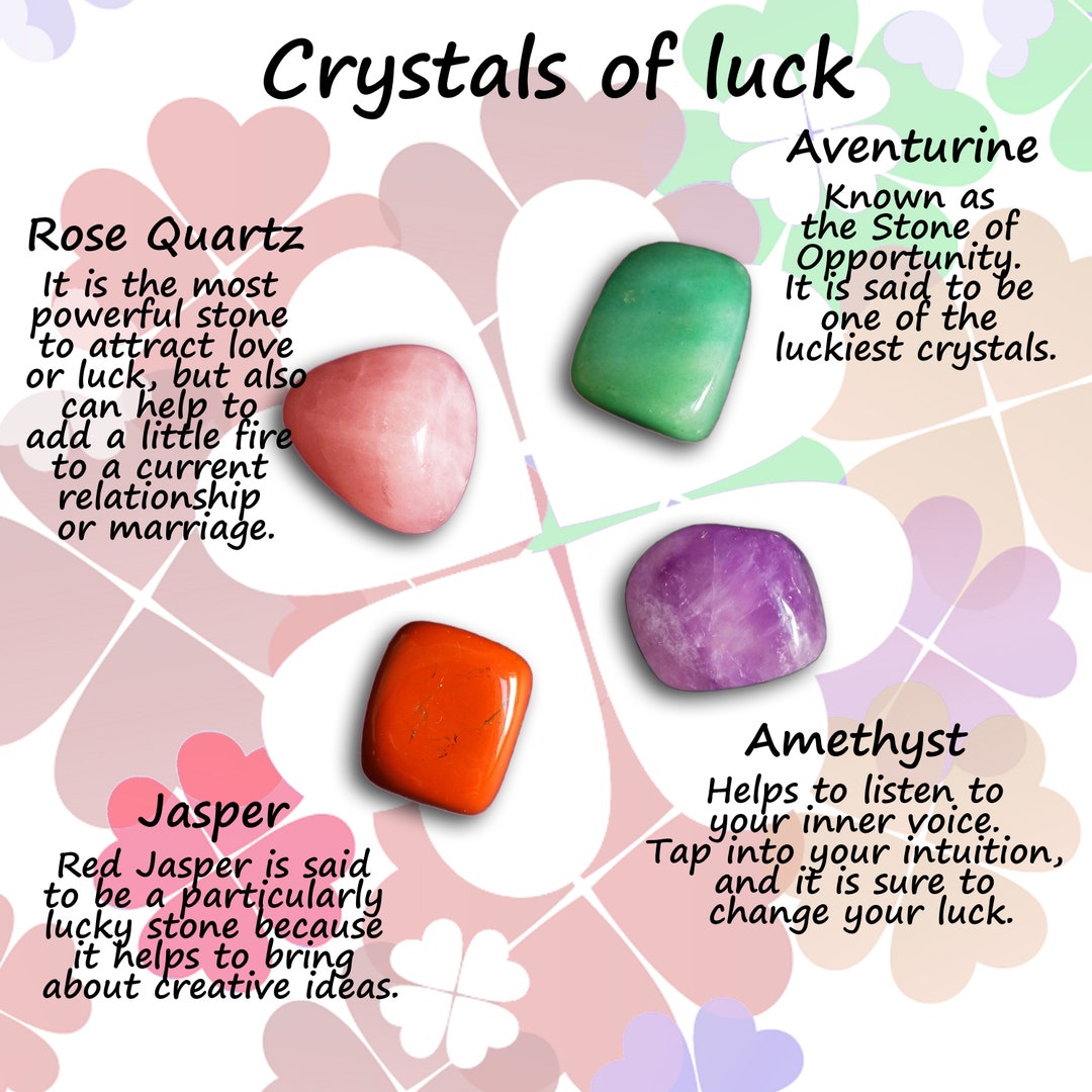 Luck / Love Attracting Crystal Set 4 Pcs Etsy
