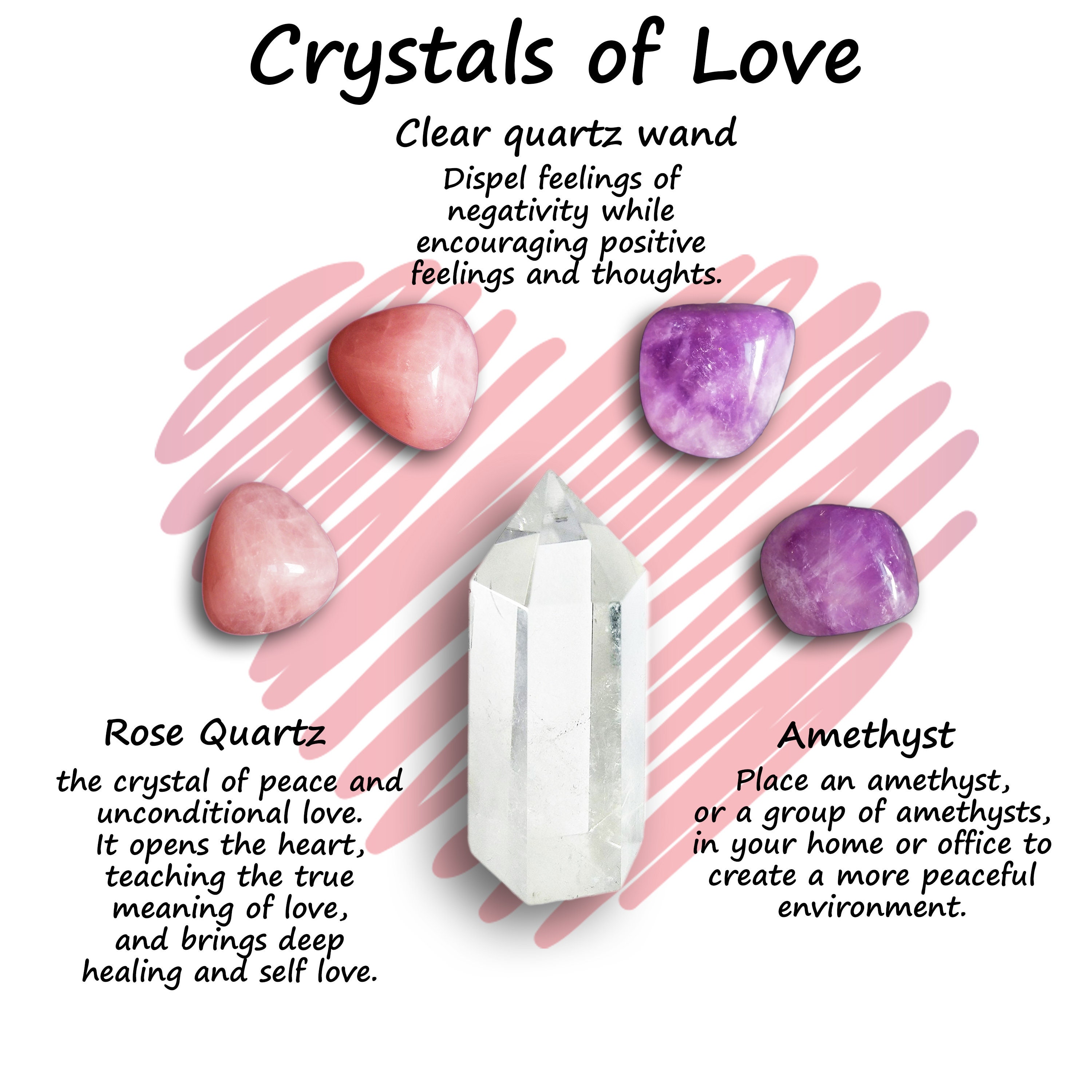 Crystals of Love Healing Set Christmas / Anniversary / | Etsy
