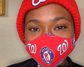 Washington Nationals Fitted Face Mask