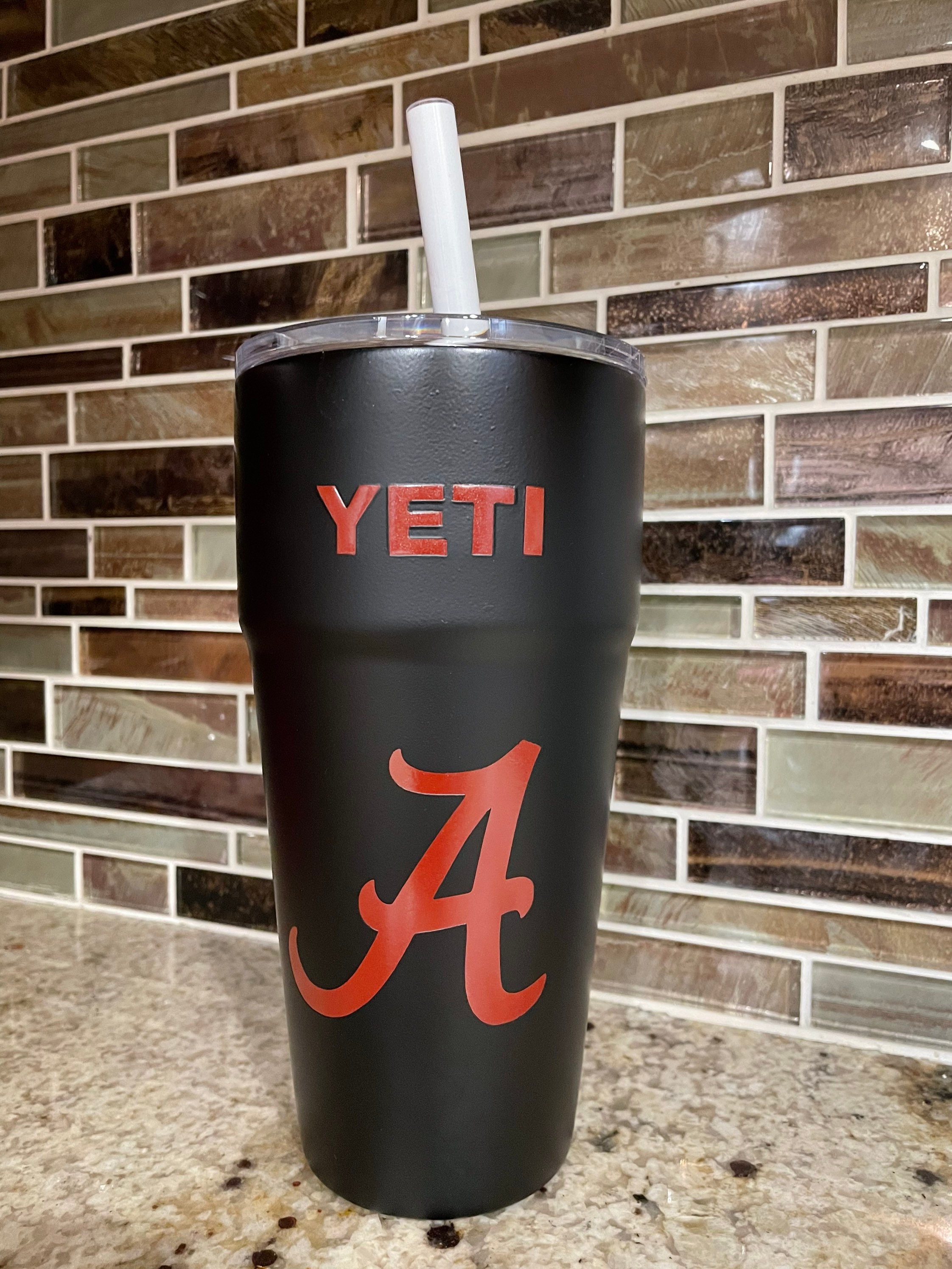 Alabama Tumbler, Made With Mica Powders, Vinyl and Waterslides