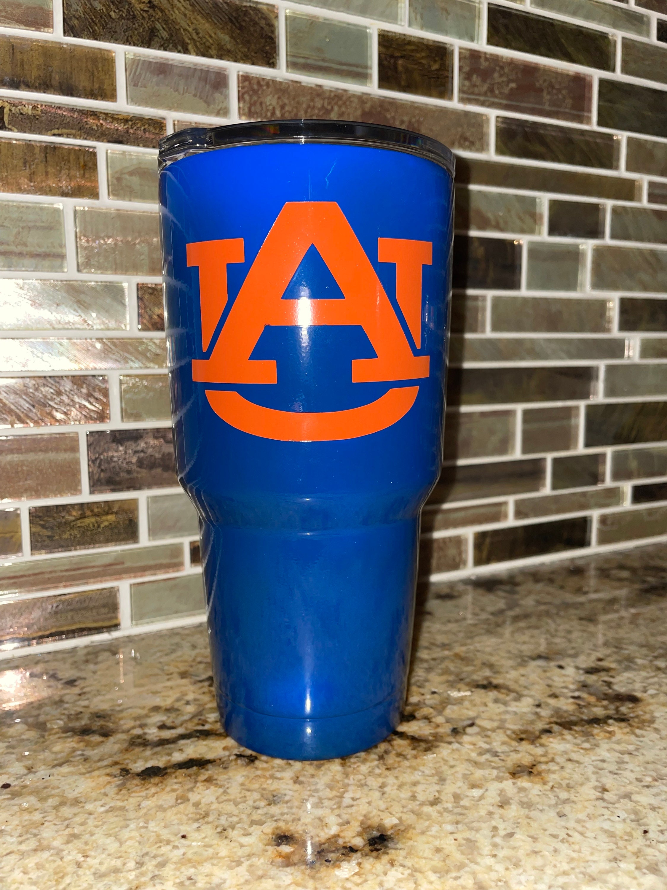 AUB, Auburn Yeti Powder Coated Navy 20oz Tumbler