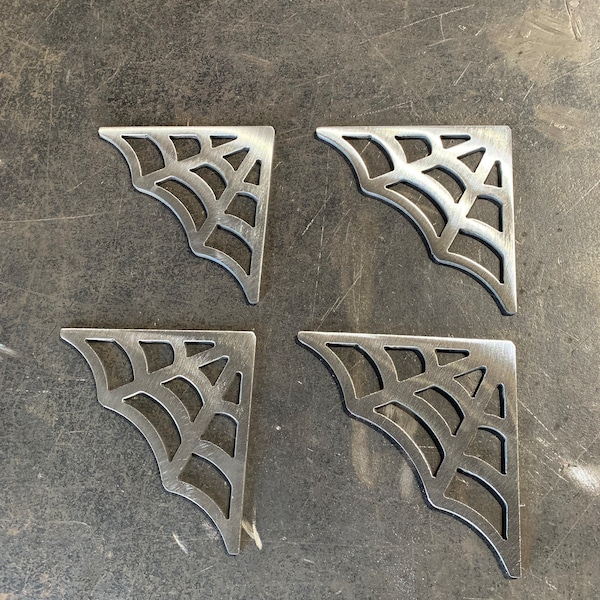 4 stuks spinnenweb metalen kruisje, fabricage kruisje, metalen rolkooi kruisje, metaal 4" inch