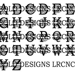 FILIGREE MONOGRAM svg files cnc plasma