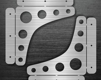 10" Shelving Bracket with speed holes svg dxf cnc plasma cut files
