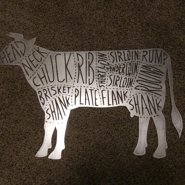 Cow Butcher Choice Cuts svg dxf cnc plasma laser