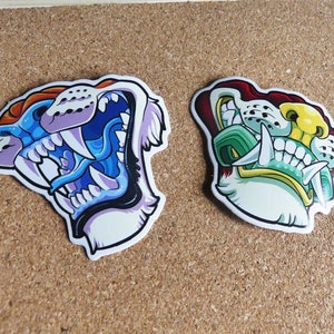 Autocollants en vinyle Furry Maw 5x5cm