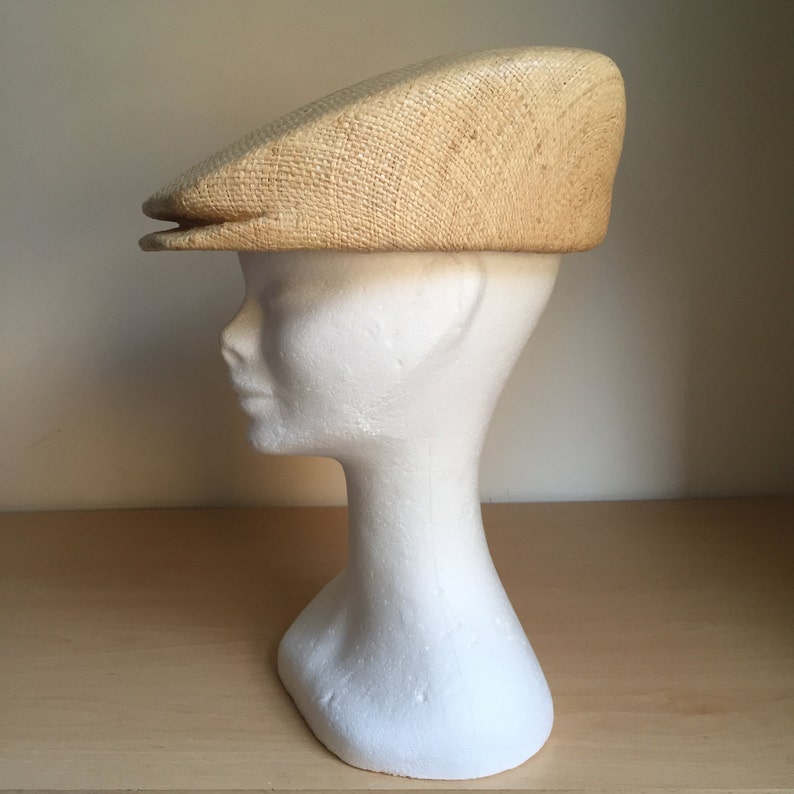 Womens and Mens Raffia Straw Square Hat, Casual Hat, Futuristic Hat, Design Hat, Summer Hat, Spring Hat, Visor Straw Hat image 3