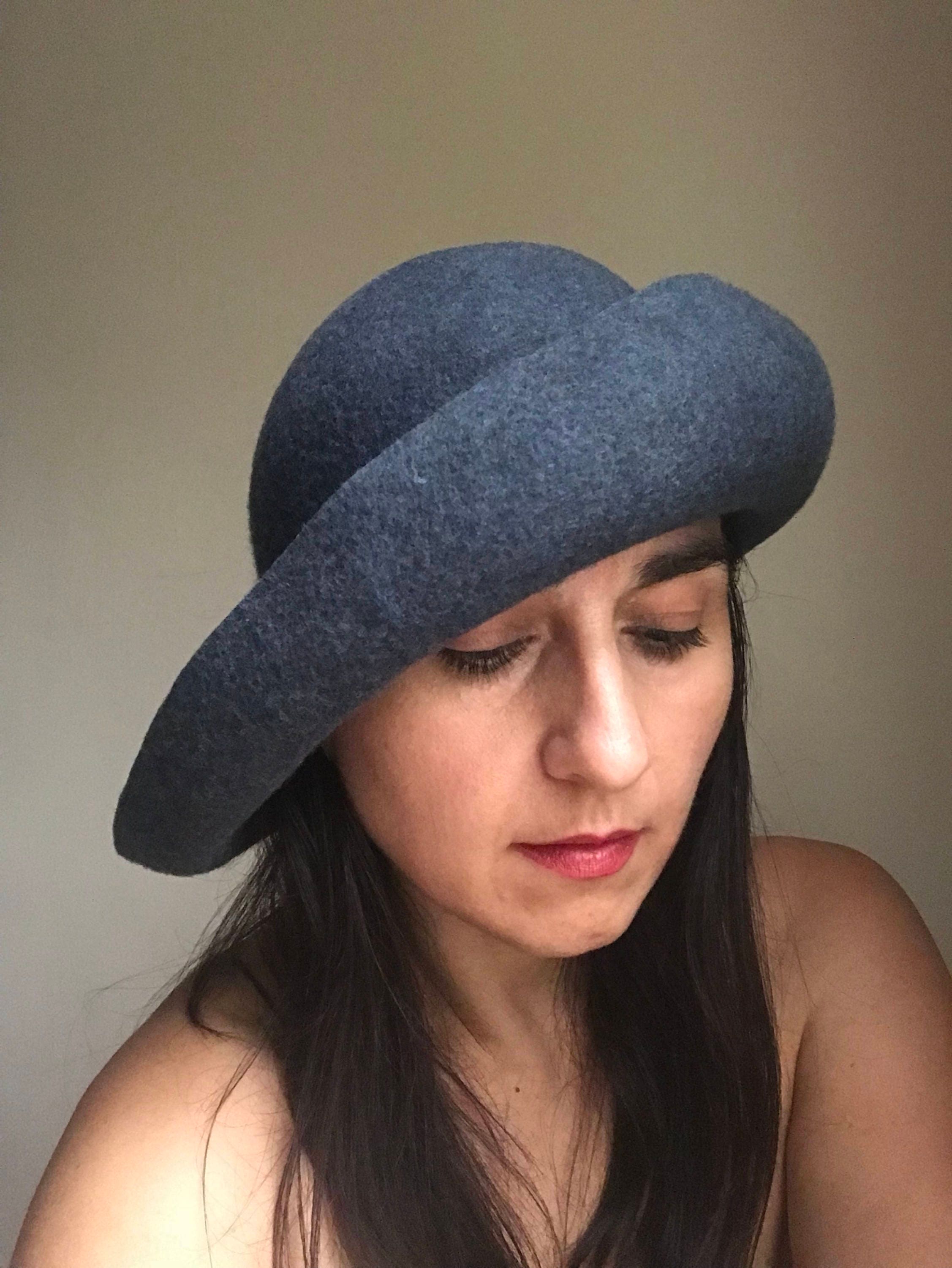 Felt Cloche Winter Cloche Hat Retro 