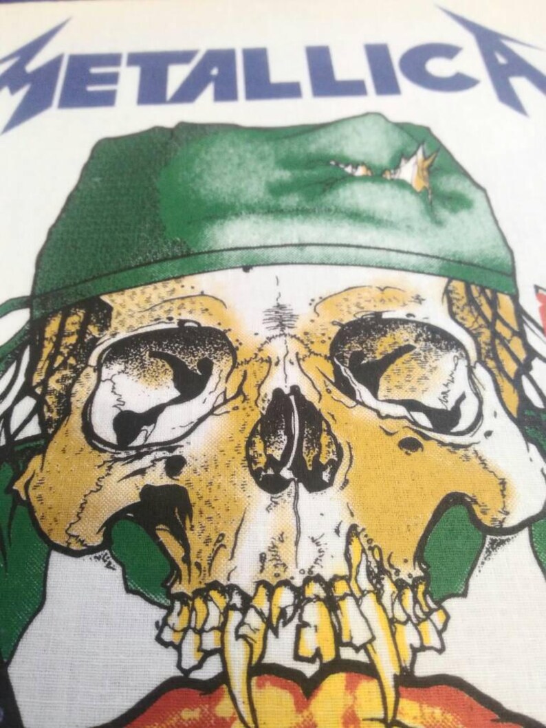 metallica vintage back patch