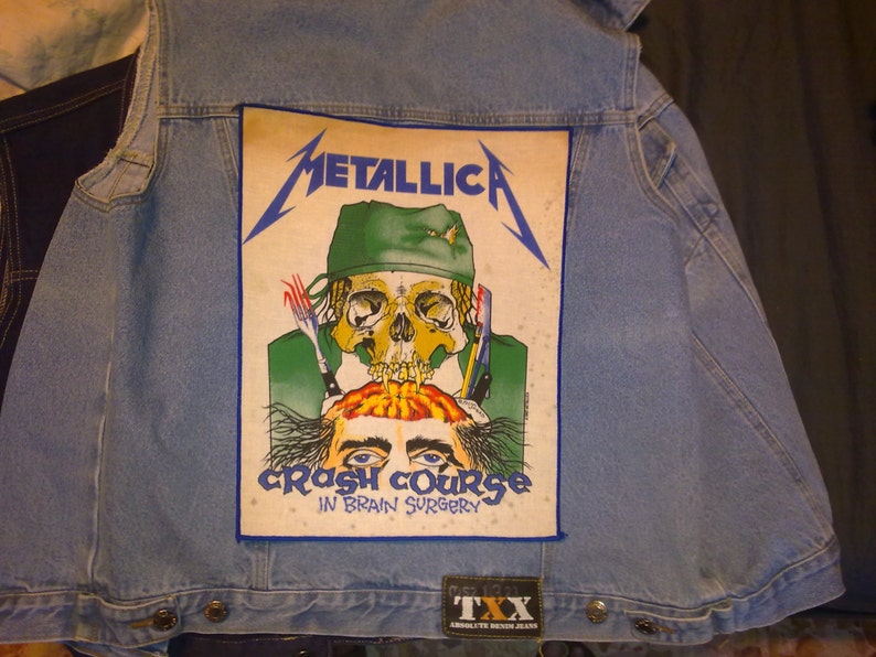 metallica vintage back patch
