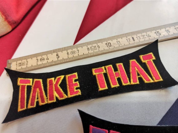 Take that vintage patch 90s embroidered on velvet… - image 2