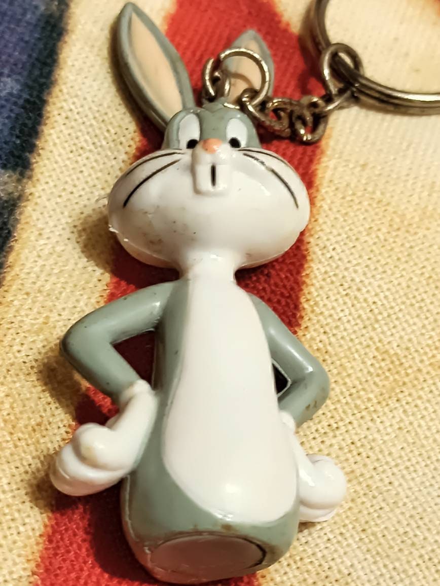 Bugs Bunny 1996 original oficial vintage Keychain Warner bros Etsy