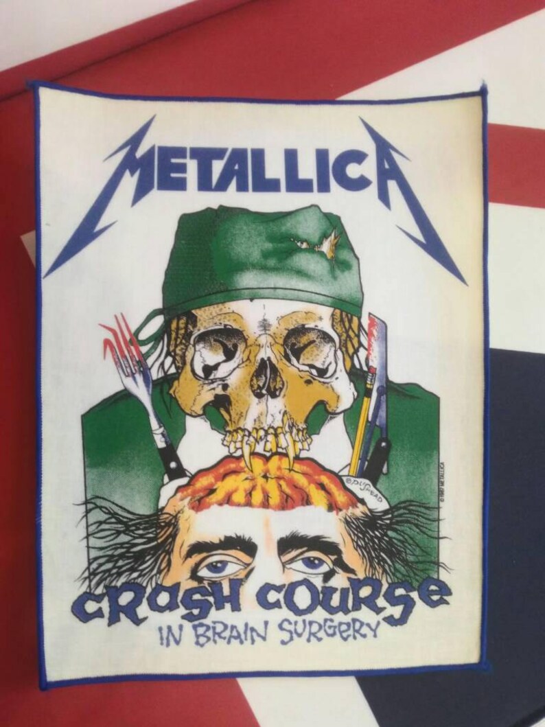 metallica vintage back patch