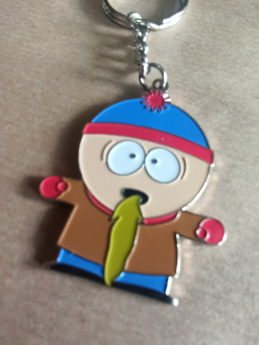 South Park 2000 Vintage Stanley Marsh, Stan Enamel Metal Keychain