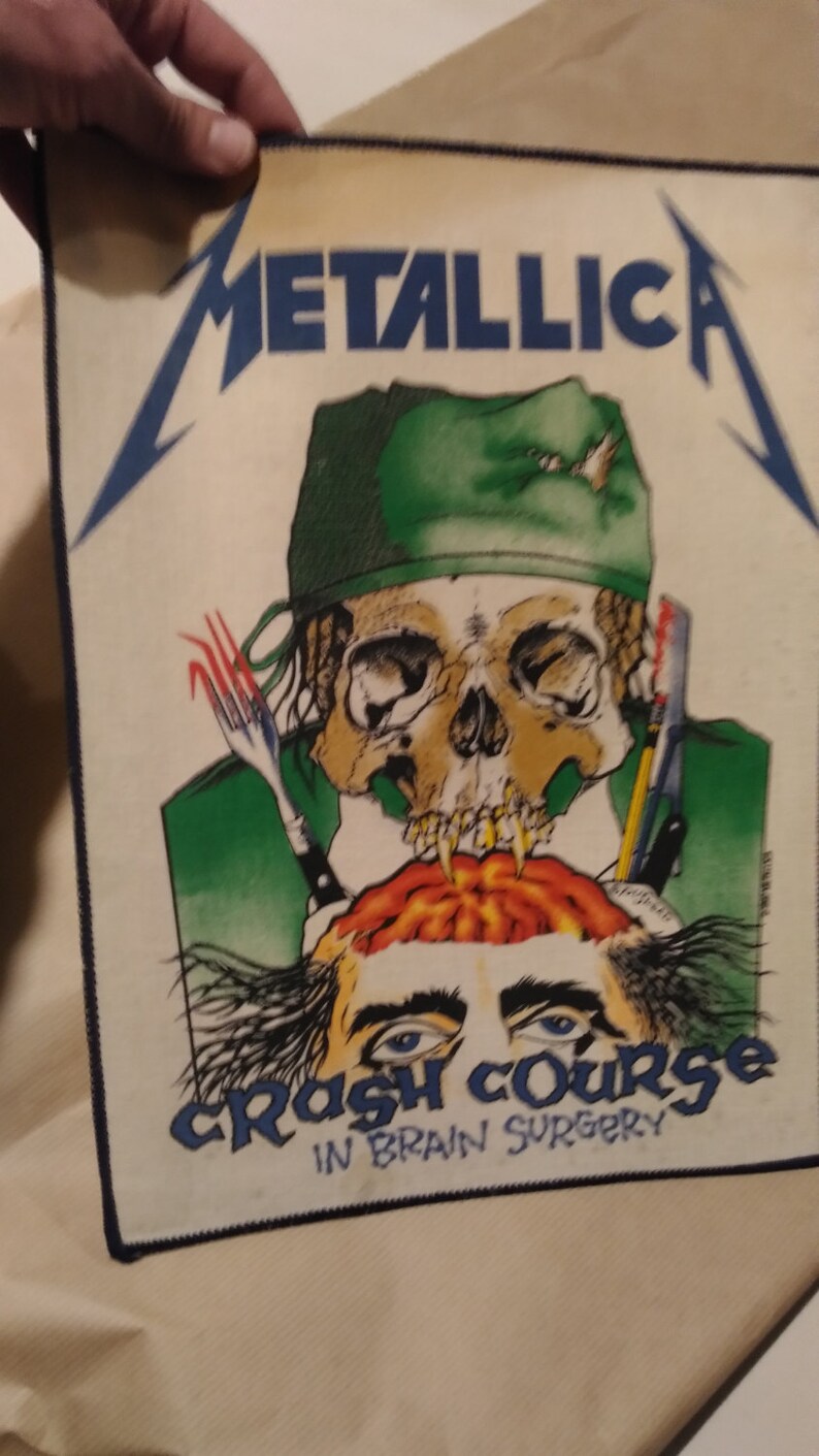metallica vintage back patch