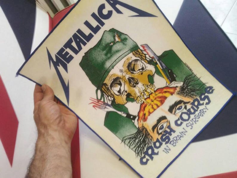 metallica vintage back patch