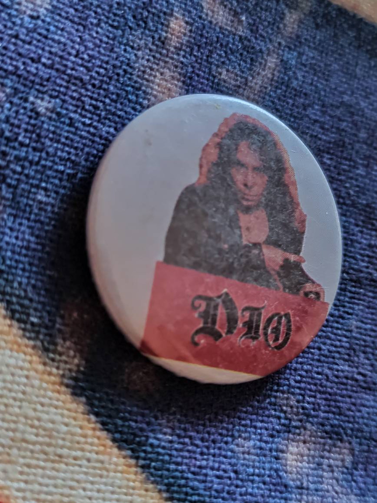 Dio Ronnie James Dio vintage 80s button pin rare item for | Etsy