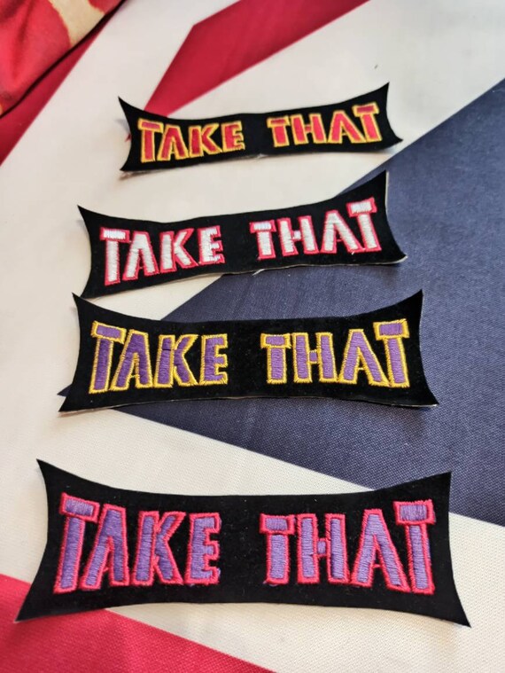 Take that vintage patch 90s embroidered on velvet… - image 10