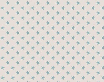 1/2 METRE - Tilda Fabric Basics Classic - Tiny Star Light Blue -  Quilting Cotton Fabric