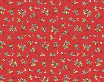 1/2 METRE - Riley Blake - Penny Rose - Storytime 30s C13864 - Red Jack and Jill by the RBD Designers  - Quilting Cotton Fabric