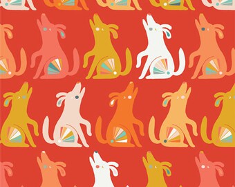 1/2 METRE - Art Gallery - Oh Woof! - Happy Howl Puppy DogS 68684 - 100% Quilting Cotton