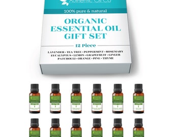 12 Piece Organic 10ml Essential Oil Gift Set 1