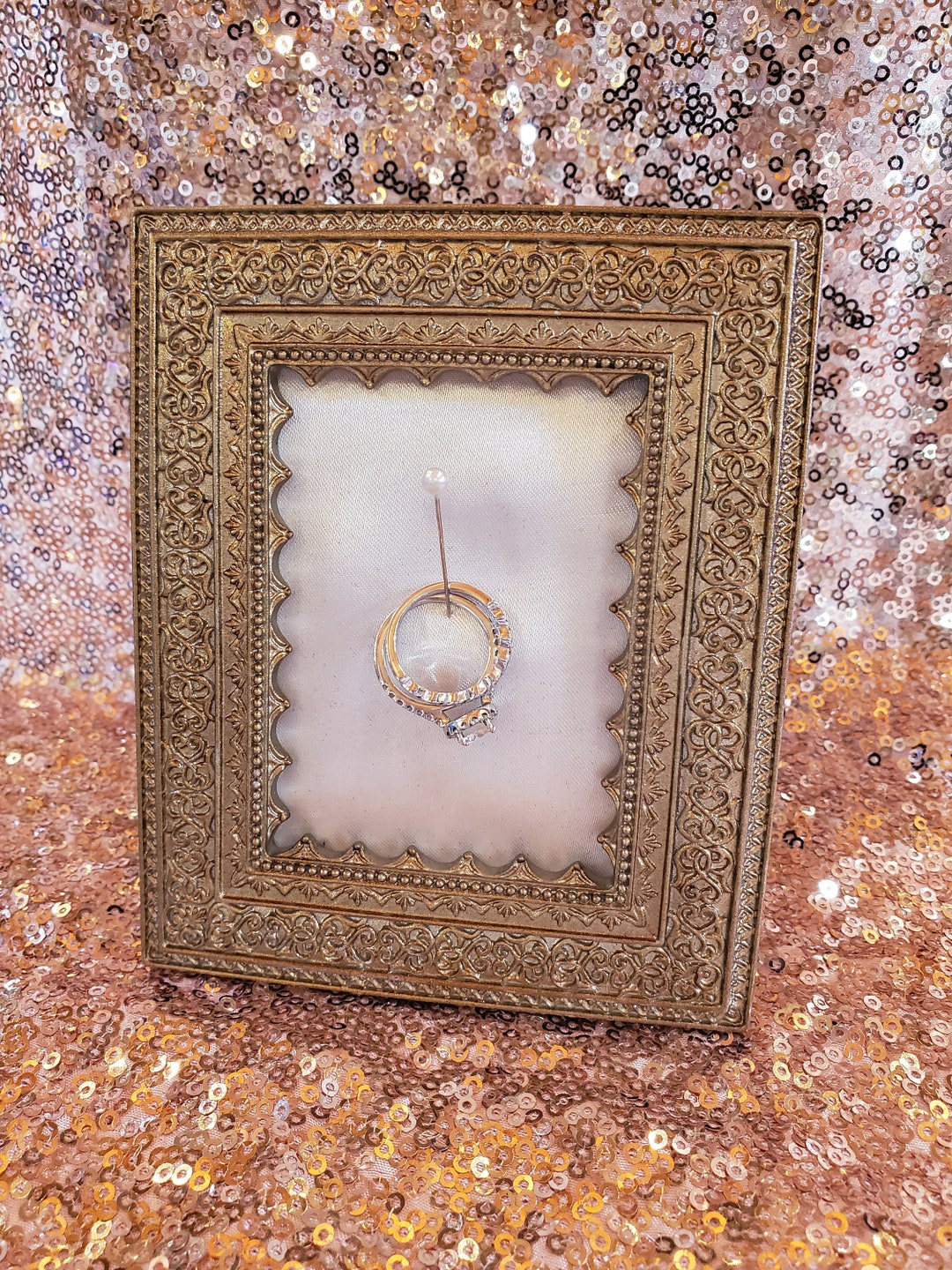 Wedding Ring Holder Frame Etsy