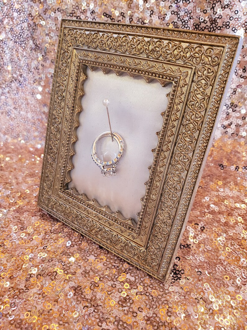 Wedding Ring Holder Frame Etsy