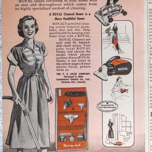 8 Household Ads from 1949 featuring Royal, Simoniz, Maytag (GH-49-HSHL_1-8)
