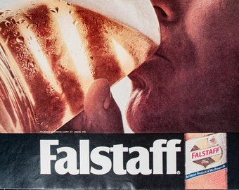 Vintage Falstaff Beer Ad from 1968