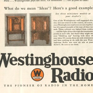 1930 Westinghouse Radio Ad (30-COL-02ab)