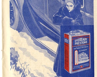 1930 Eveready Prestone Antifreeze Ad (30-COL-04)