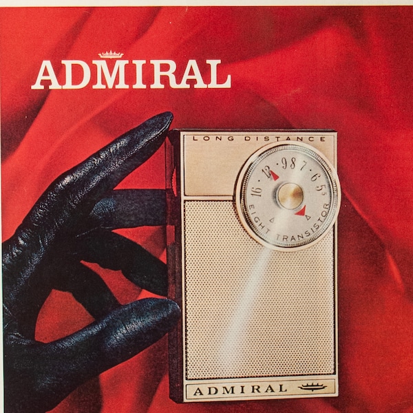 Vintage 1963 Admiral Radio Ads  (63-HOL-5ab)