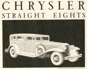 1931 Chrysler Straight Eight Sedan Ad (30-COL-06)