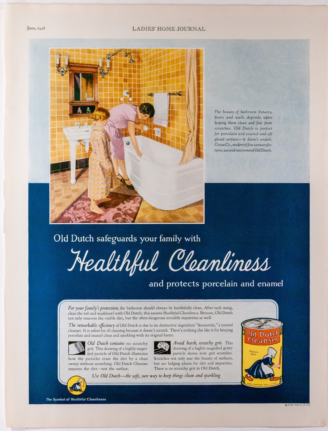 Old Dutch Cleaner Ad From 1928 (28-LHJ-025) - Etsy