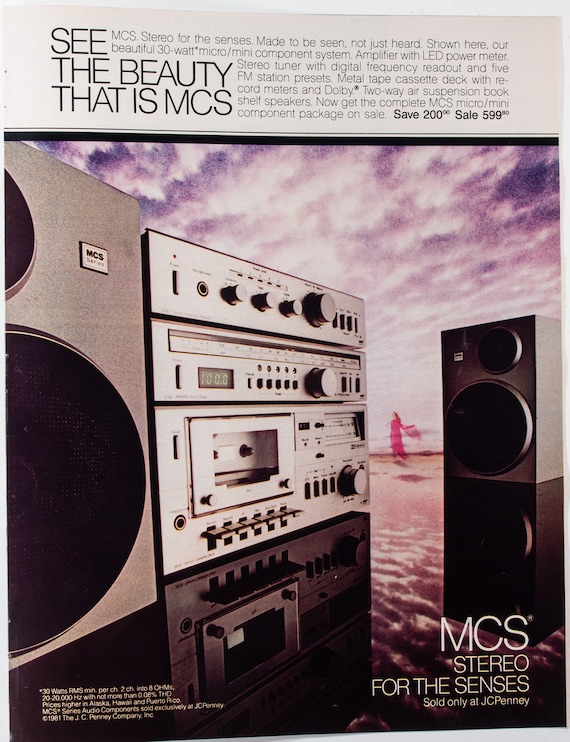 MCS Stereo Stere Ad From 1981 81-LIF-06 