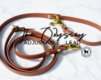 the ODYSSEY adjustable leash, the original dual-ring adjustable leash