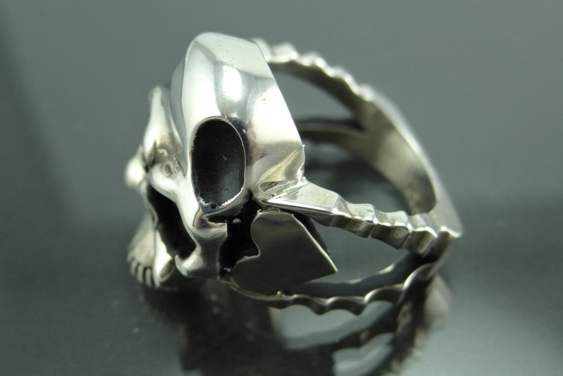 Women's .925 Sterling Silver Skull Ring Silver Skull Ring Etsy
