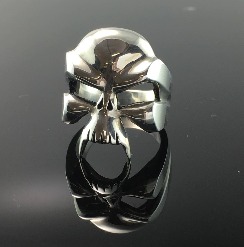 Sterling Silver Mens Skull Ring Sterling Silver Skull Ring Etsy