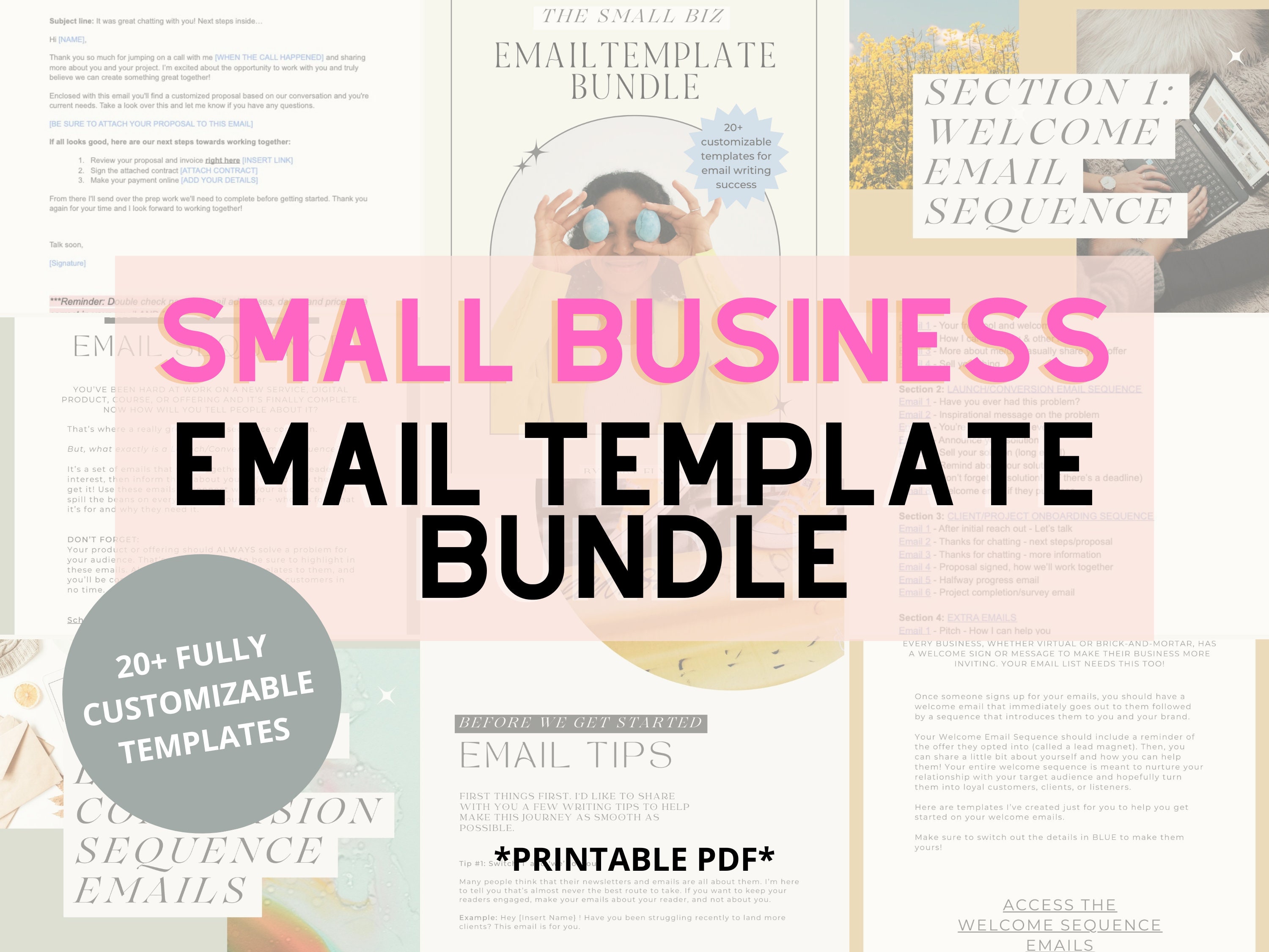 Business Email Template Bundle – Customizable Writing Examples ...