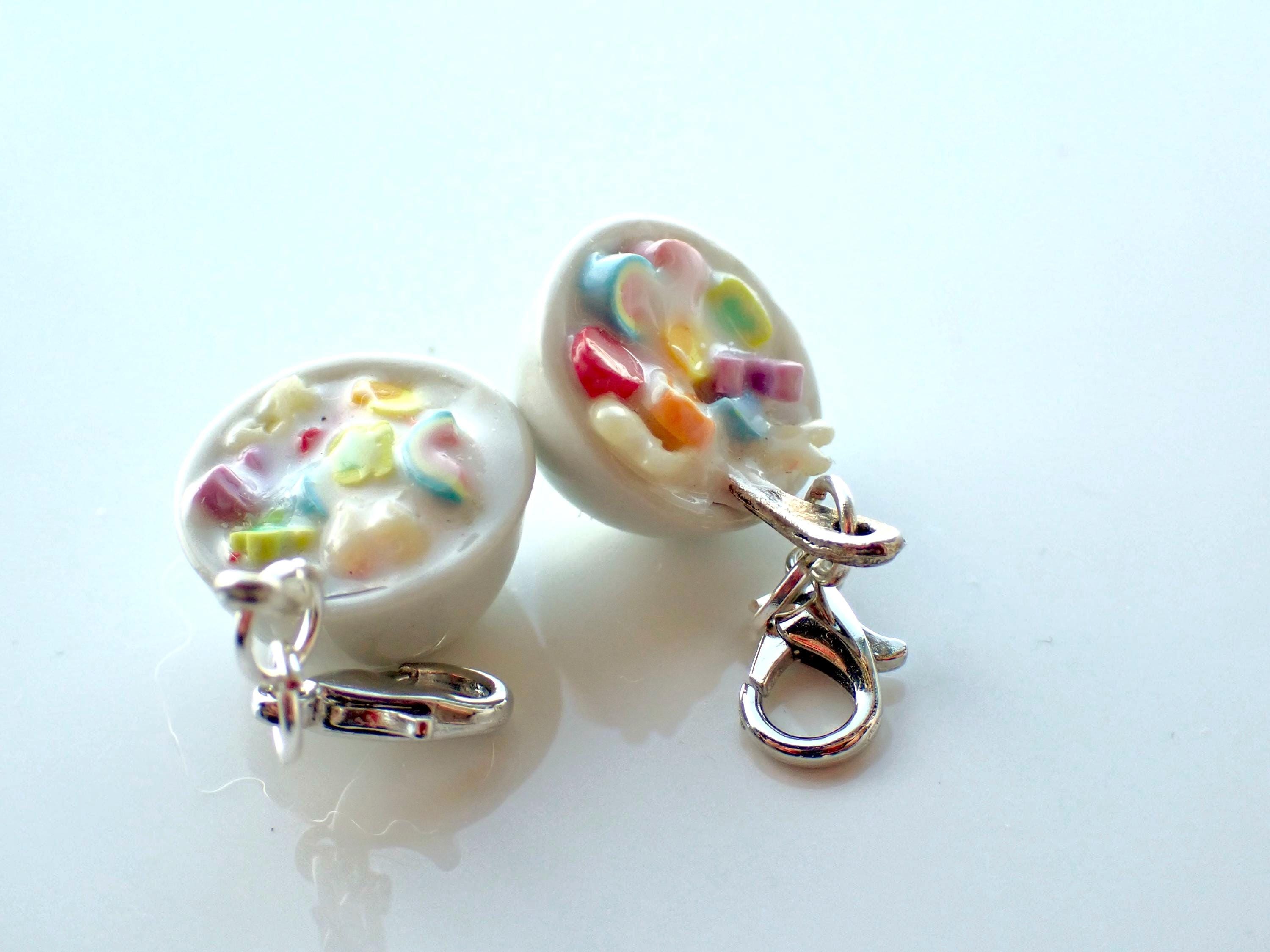 Lucky Charms Polymer Clay Cereal Bowl Charm Necklace or Key Ring - Etsy