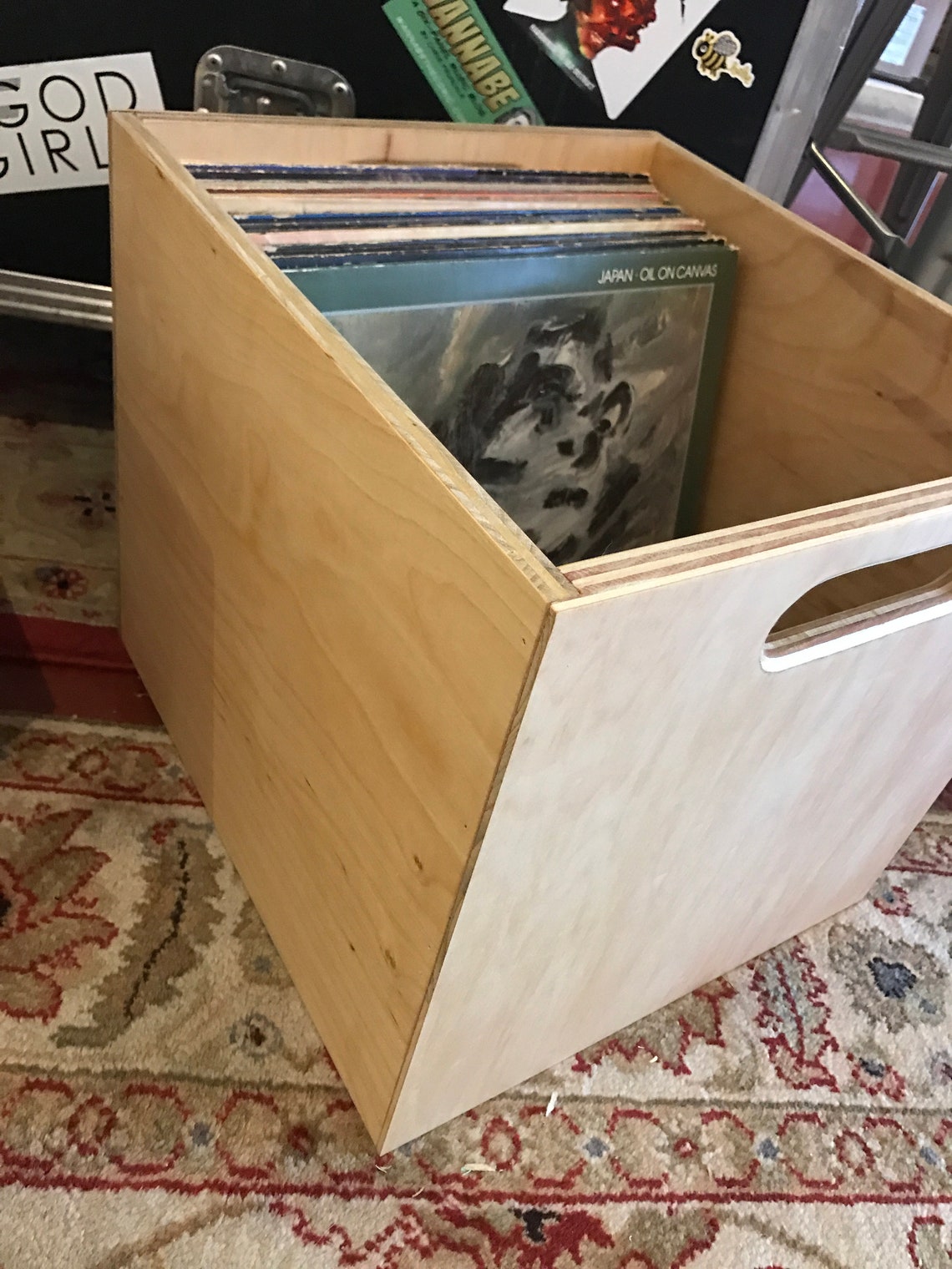Vinyl Record Storage Cube Vinyl LP Crate For Vinyl LP Etsy