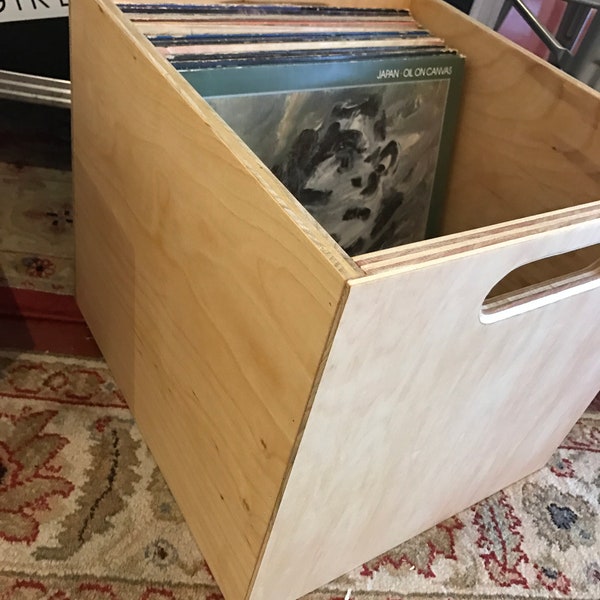 Vinyl Record Storage Cube - Vinyl LP Crate - For Vinyl LP Storage and Display